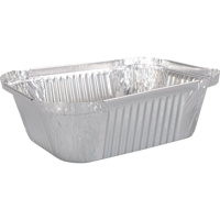 Bak | Aluminium | 250ml | opstaande rand | 122x96x34mm | zilver | 2700 stuks - thumbnail