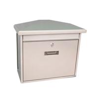 Basic wandbrievenbus met krantenvak Zamoran - zilvergrijs - thumbnail