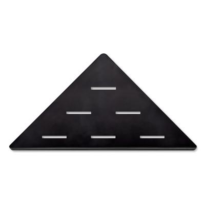 LoooX Corner Shelf inbouw hoekplanchet 30x22x1 cm mat zwart