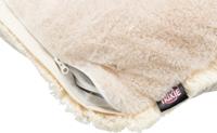 TRIXIE Knuffelig bed voor honden en katten in trendy boho-design, kussen boho, hoekig, 70 × 70 cm, beige - met afneembare, wasmachinebestendige overtrek - 38216 - thumbnail
