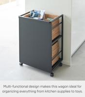 Yamazaki Keukentrolley - 2 niveaus - Tower - Zwart - thumbnail