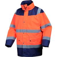 Opsial parka met hoge zichtbaarheid oranje/marineblauw maat XL - thumbnail