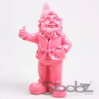 Stoobz Kabouter duim omhoog fuchsia 31cm - thumbnail