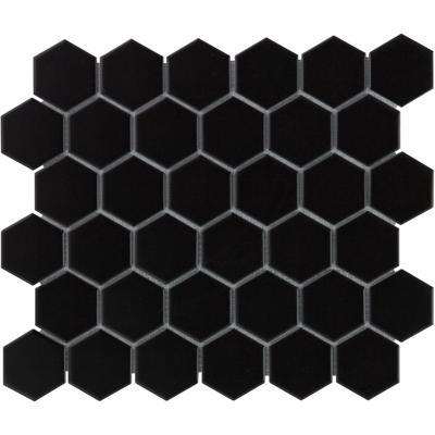 Mozaiek Barcelona Hexagon Zwart 5,1x5,9