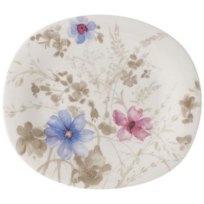 VILLEROY & BOCH - Mariefleur Gris Basic - Ovaal Ontbijtbord 23x19cm
