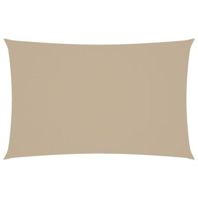 VidaXL Zonnescherm rechthoekig 4x7 m oxford stof beige