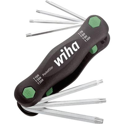 Wiha Multitool PocketStar | TORX® | Tamper Resistant | (met boring) | 7-delig - 25128 - 25128 Wiha Multitool PocketStar | TORX® | Tamper Resistant | (met boring) | 7-delig - 25128 - 25128