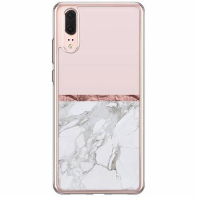 Huawei P20 siliconen hoesje - Rose all day