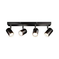 Lark - LED Plafondlamp - 4 spots - Excl. GU10-spots - Kantelbaar & Draaibaar - Dimbaar - IP20-stofdicht - Zwart - thumbnail