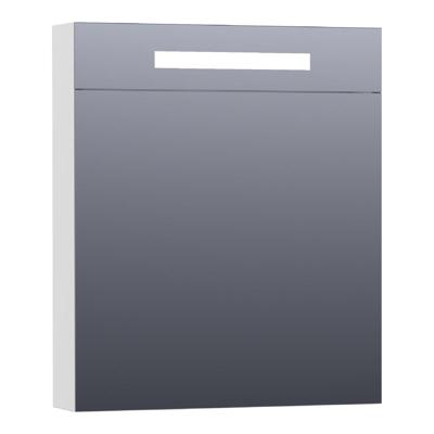 Brauer Promise Deluxe Spiegelkast - 100 cm - met Directe Verlichting - 2 Dubbelzijdige Spiegeldeuren - Mat Wit