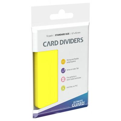 Ultimate Guard Card Dividers Standard Size (10) - Yellow