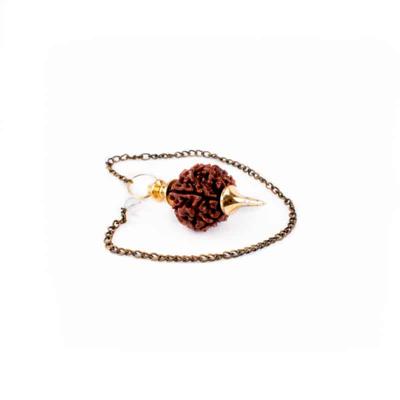 Pendel Metaal Rudraksha Goudkleurig