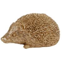 Van Manen ornament polystone egel 9x6x4cm goud - thumbnail