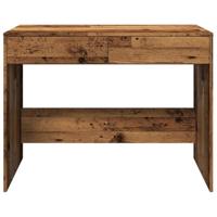 Bureau 101x50x76,5 cm bewerkt hout oud houtkleurig - thumbnail