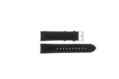 Horlogeband Hugo Boss HB-284-1-27-2911 / HB1513390 / HB659302753 Croco leder Zwart 22mm Horlogeband Hugo Boss HB-284-1-27-2911 / HB1513390 / HB659302753 Croco leder Zwart 22mm