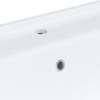 VidaXL Wastafel rechthoekig 61x48x19,5 cm keramiek wit - thumbnail