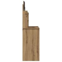 Kaptafel met spiegel 96x39x142 cm artisanaal eikenkleur - thumbnail