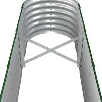 Plantenbak 332x40x36 cm gepoedercoat staal groen - thumbnail