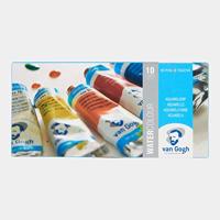 Bruynzeel Van gogh aquarelverf set met 10 kleuren in tubes van 10ml - thumbnail