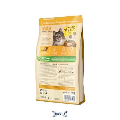 Happy Cat 70411 – Happy Cat Minkas Hairball Control gevogelte – droogvoer voor volwassen katten – 10 kg inhoud