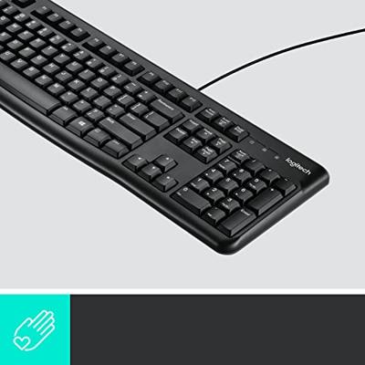 Logitech MK120 Desktop (Qwerty) Toetsenbord Zwart - thumbnail