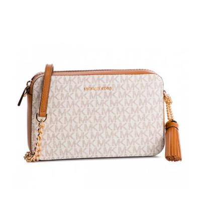 Michael Kors crossbody tas ecru/cognac