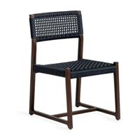 Jesper Home Tuinstoel 'Kuwana' Espresso Teakhout, kleur Indigo - thumbnail