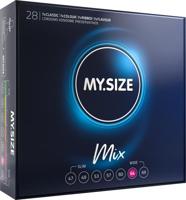 MySize PRO 64mm - Ruimere XXL Condooms Mix- 28 stuks - thumbnail