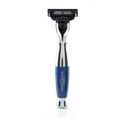 Edwin Jagger Razors Gillette Mach 3 Blue & Chrome Plated Ref.R353CR 1Stuks