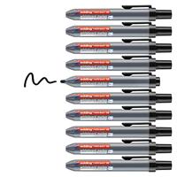 Whiteboardmarker edding 12 drukknop rond 1.5-3mm zwart | 10 stuks - thumbnail