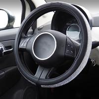 Simoni Racing Stuurwielhoes Diamonds Zwart Kunstleer SRCVT60N - thumbnail