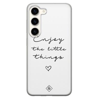 Samsung Galaxy S23 siliconen hoesje - Enjoy life