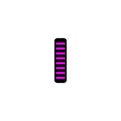 RRP Proguard cable tie - rear - sticker - magenta