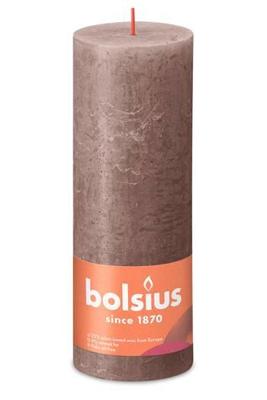 Rustiek kaars stompkaars 190/68 Rustic Taupe Bolsius - Bolsius Rustiek kaars stompkaars 190/68 Rustic Taupe Bolsius - Bolsius