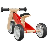 VidaXL Loopfiets voor kinderen 2-in-1 rood - thumbnail
