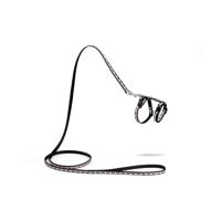 Nylon kittentuigje Hearts - Zwart - thumbnail