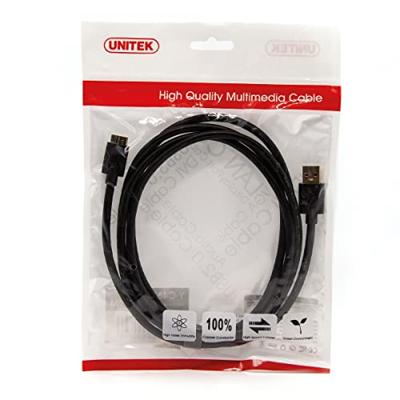 UNITEK USB-A naar Micro USB-B kabel 2m - Verbindt Computers met Externe Schijven USB-hubs Webcams Tablets Telefoons - USB 3.1 Gen 1 SuperSpeed ​​5Gps - 100% Koperen Geleiders