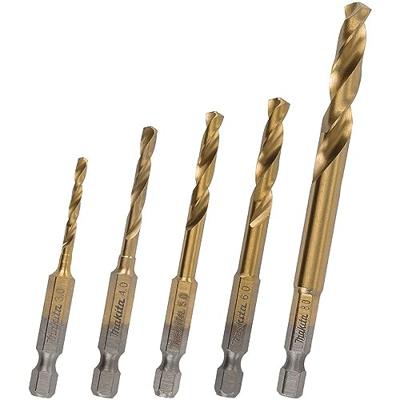 Makita Accessoires Metaalborenset HSS-TiN 5-delig - B-57308