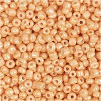 Creativ Company Rocailles, d 3 mm, afm 8/0, gatgrootte 0,6-1,0 mm, peach, 25 gr/ 1 doos - thumbnail