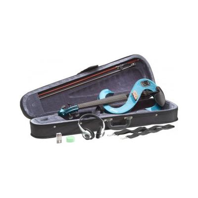 Stagg EVN 4/4 MBL elektrische viool metallic blauw met softcase