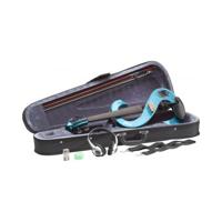 Stagg EVN 4/4 MBL elektrische viool metallic blauw met softcase - thumbnail