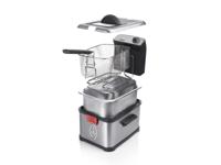 Princess Superior Friteuse met koudezone 3 l 3200 W Met handmatige temperatuursinstelling RVS, Zwart - thumbnail