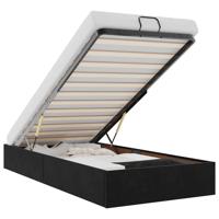 Bedframe zonder matras 100x200 cm fluweel zwart - thumbnail