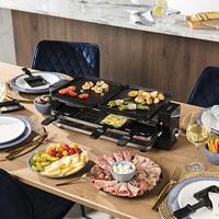 Princess 162925 Raclette Piano Black 8 gourmetstel - thumbnail