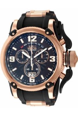 Horlogeband Invicta 12434 Silicoon Zwart 26mm