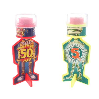 Toi Toys kleverige dartpijl 6 cm 2 stuks rood/geel