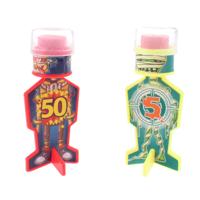 Toi Toys kleverige dartpijl 6 cm 2 stuks rood/geel - thumbnail