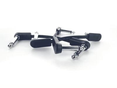 Cordial 14792 Jackplug Audio Aansluitkabel [1x Jackplug male 6,3 mm (mono) - 1x Jackplug male 6,3 mm (mono)] 0.60 m Zwart PVC-mantel