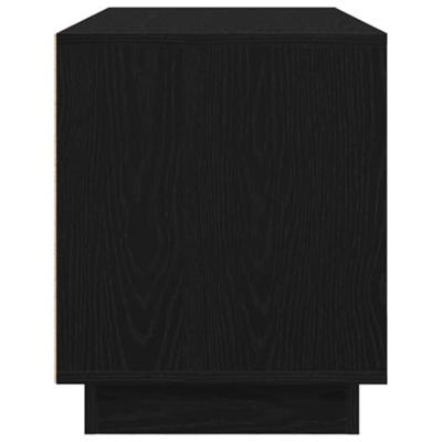 Tv-meubel met LED-verlichting 100x41x50 cm zwart eikenkleurig