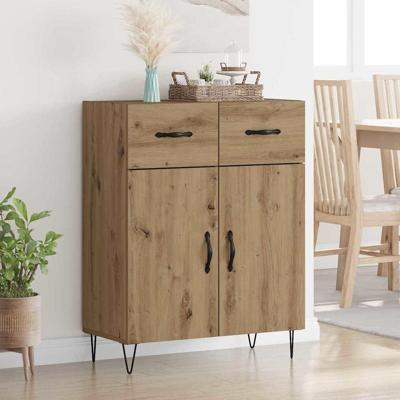 Dressoir met lade Artisan Eiken 69,5 x 34 x 90 cm Bewerkt hout
